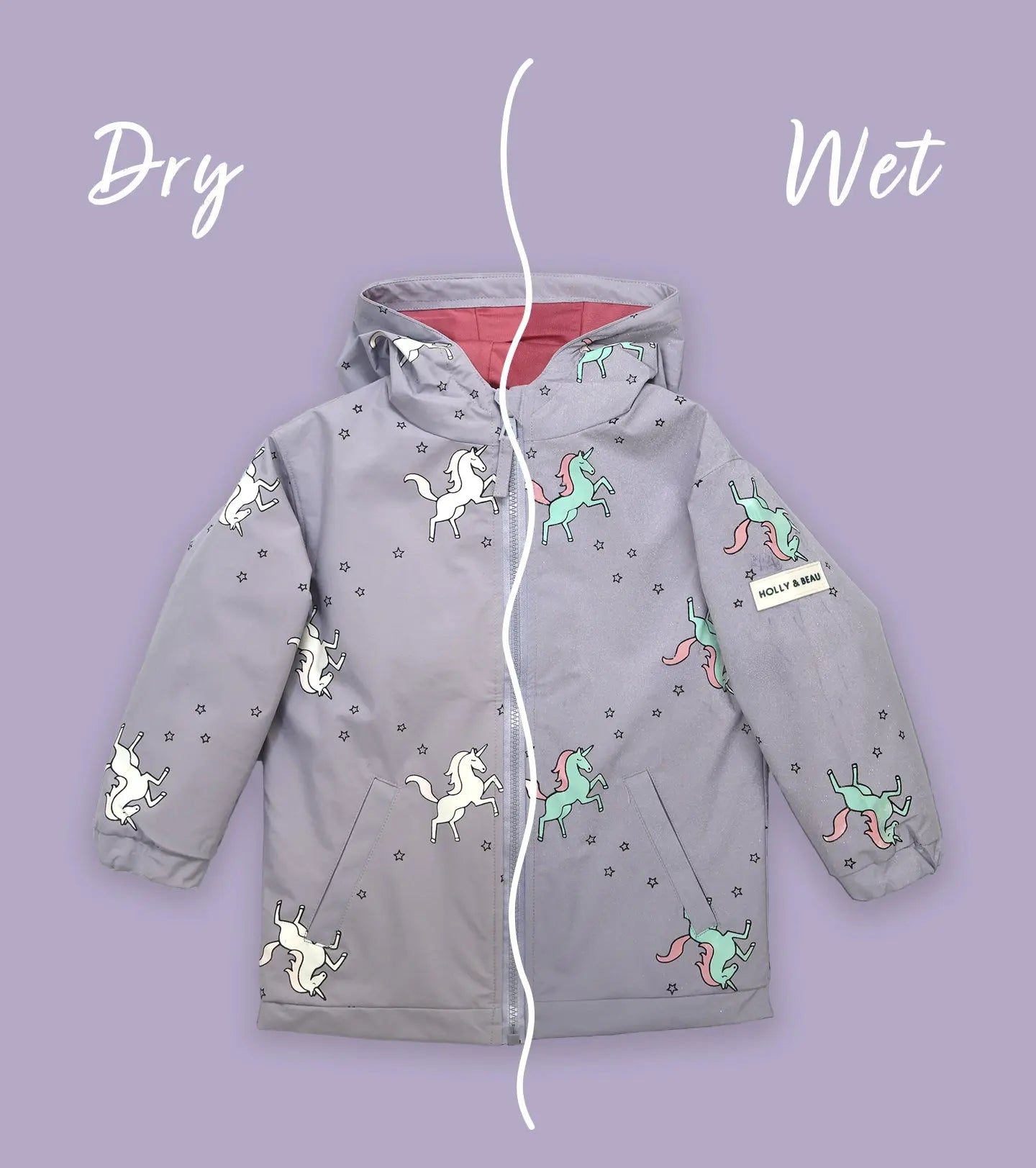 Color Changing unicorn Raincoat
