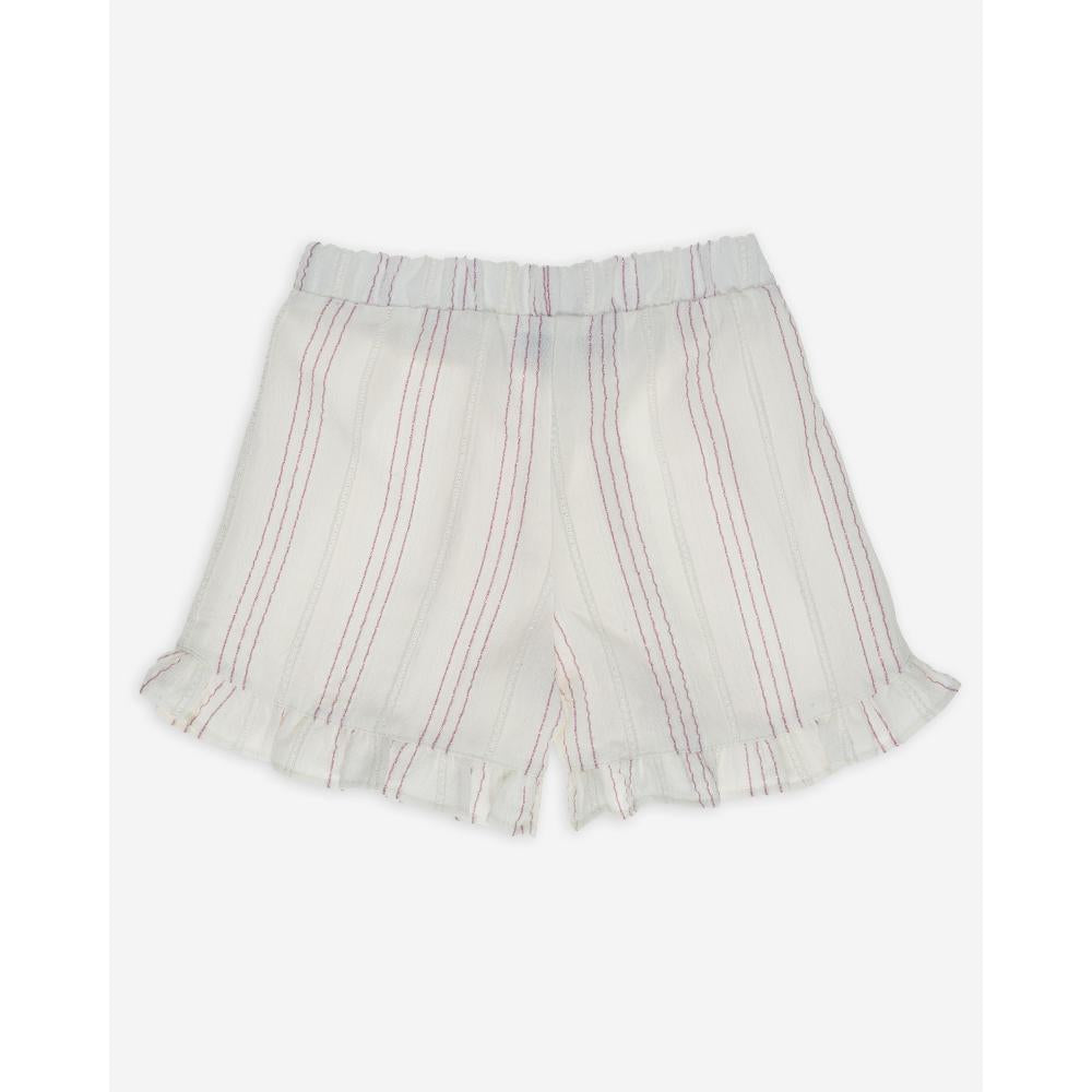 Frilled short lurex