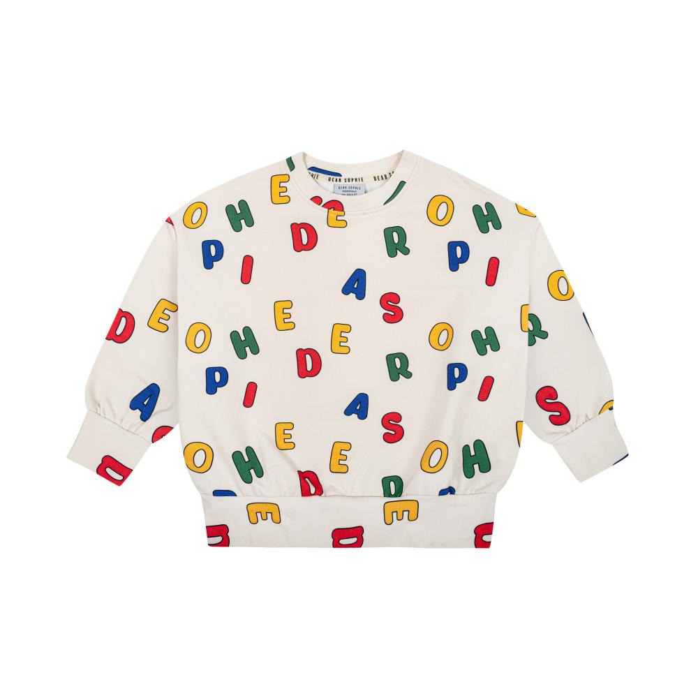 Alphabet oversize sweatshirt