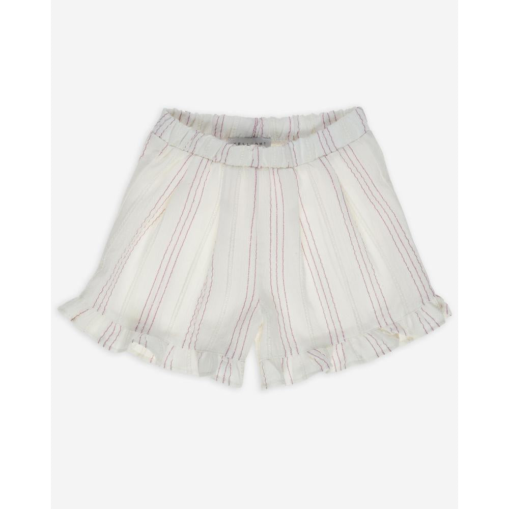Frilled short lurex