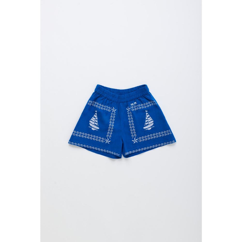 Embroidered short