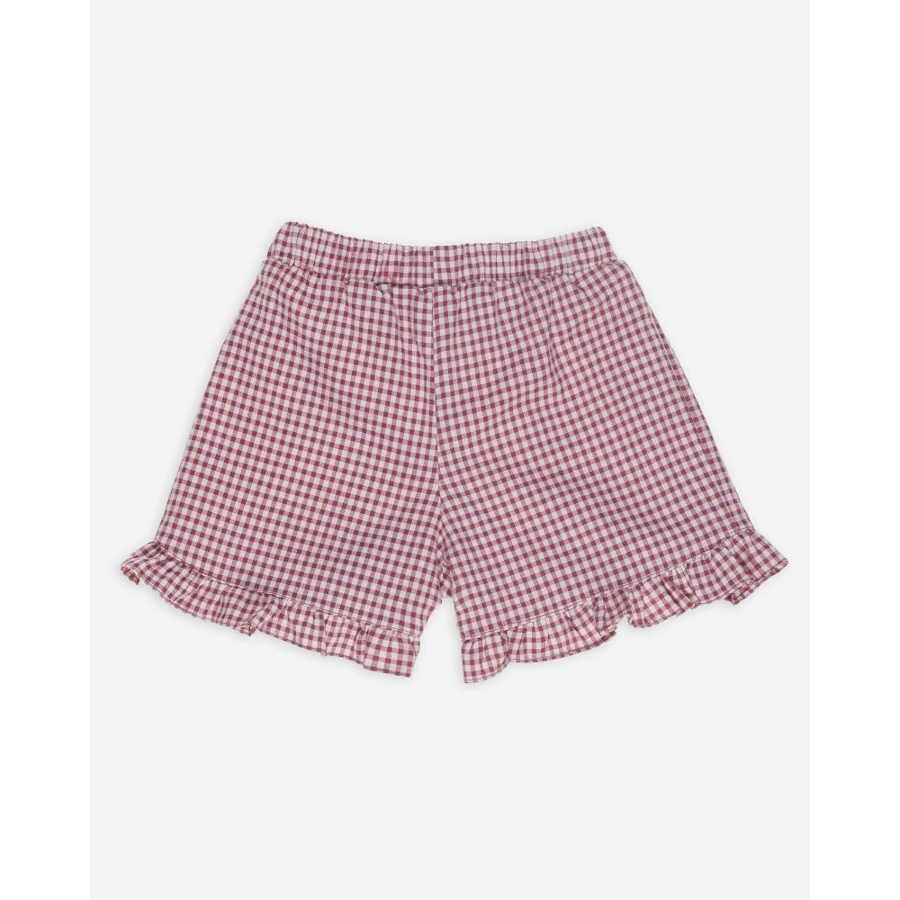 Frilled short sangria