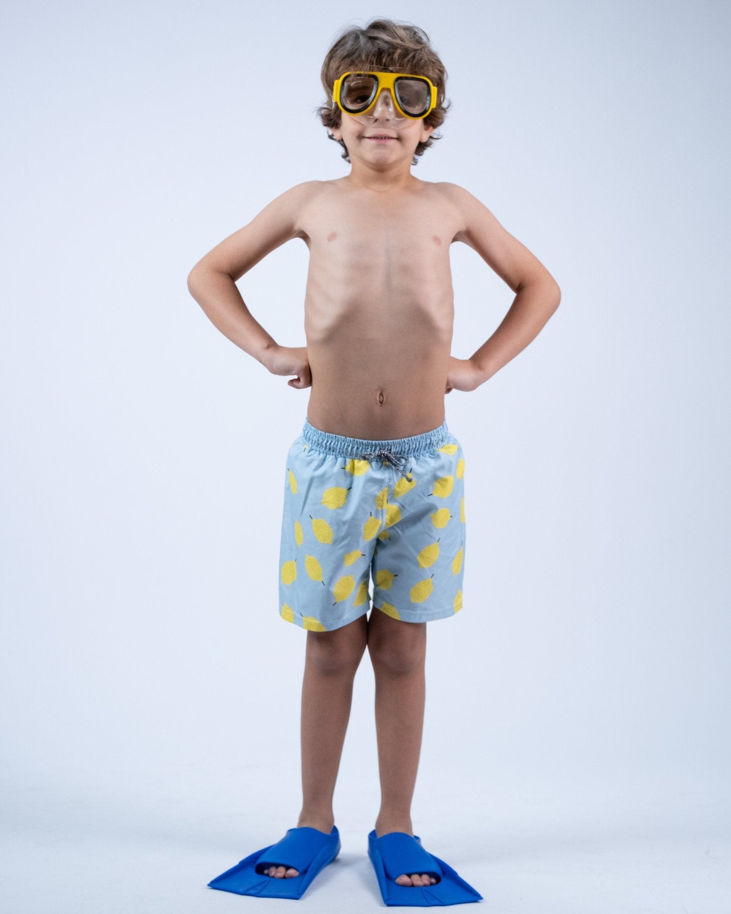 Lemon swim shorts