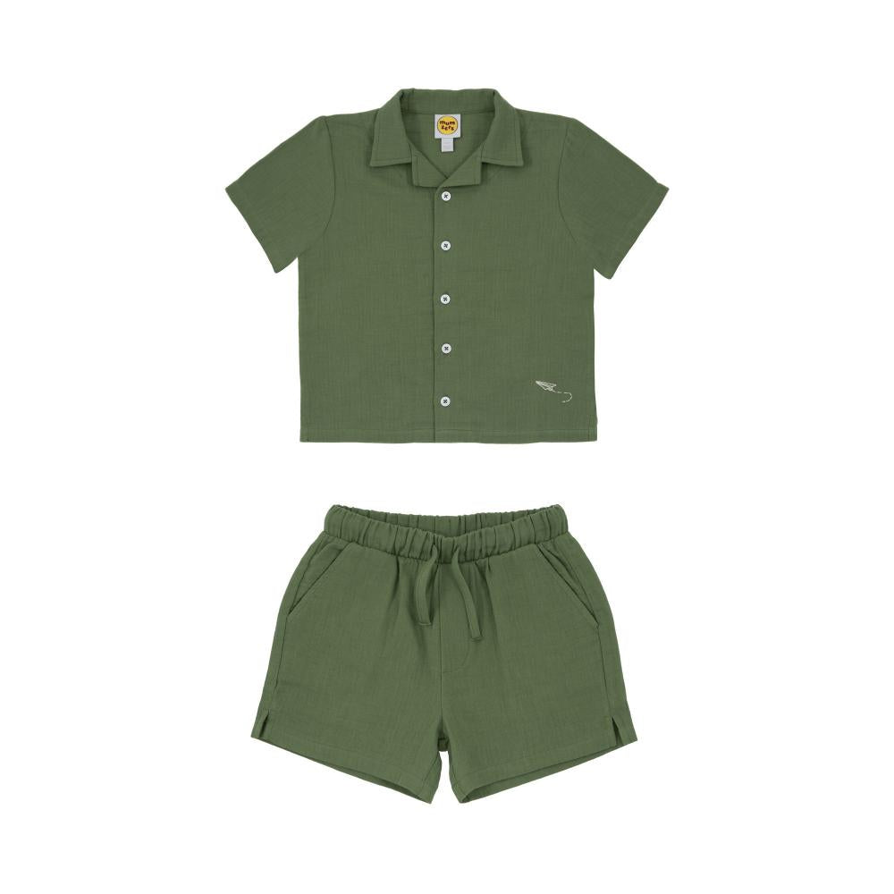 Green 100% cotton set