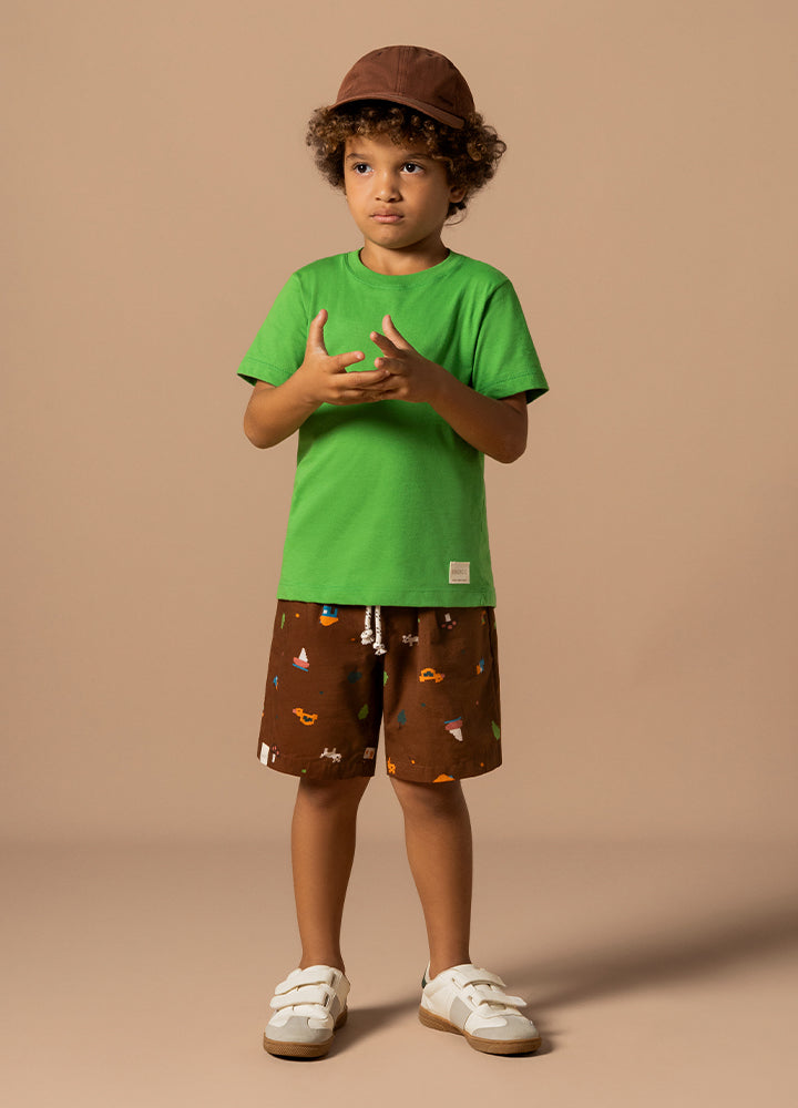 Brown short/T-shirt set