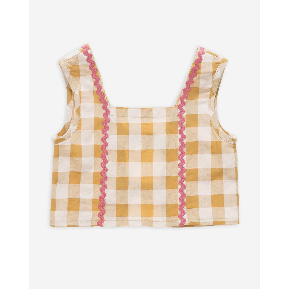 Checkered crop top