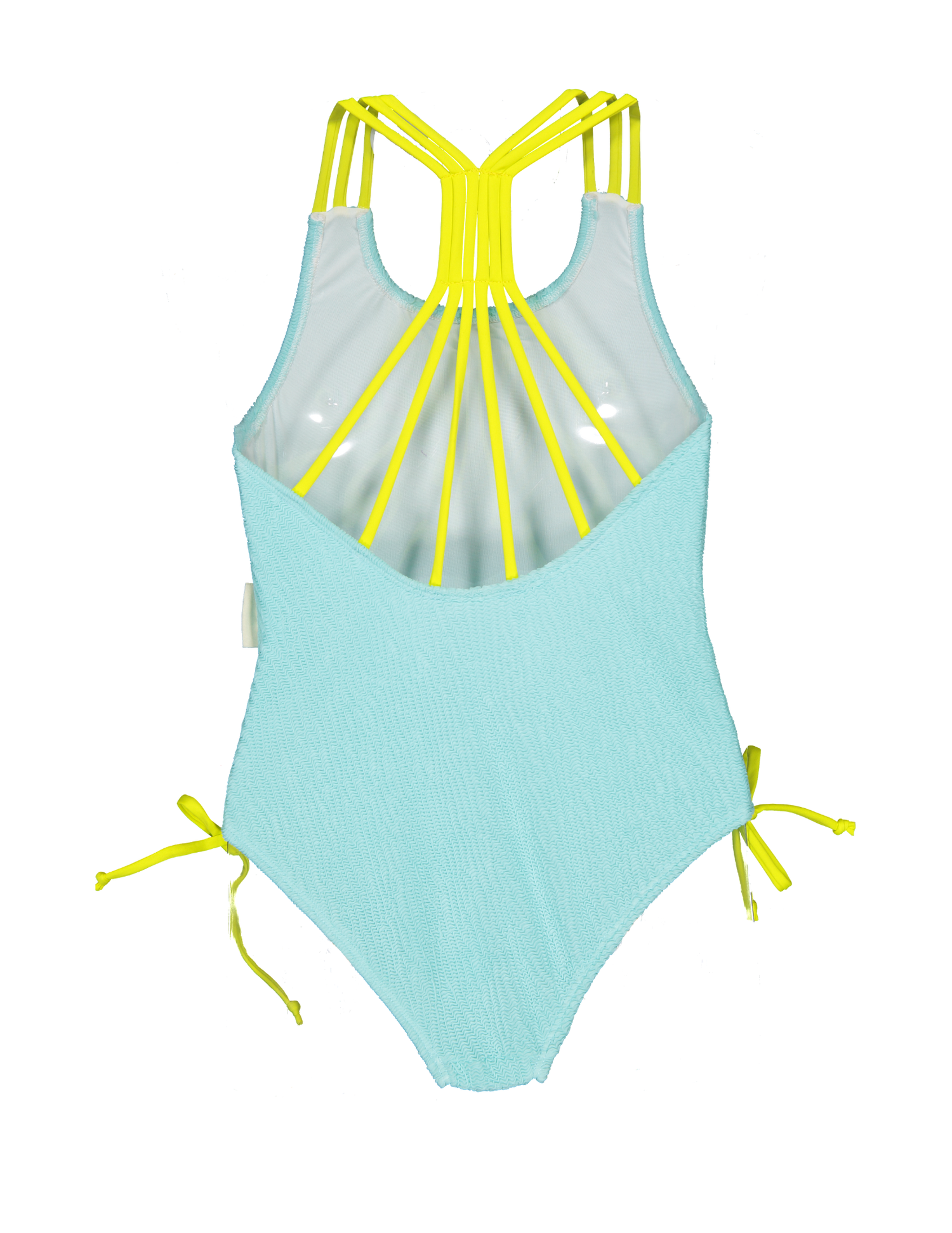 Aqua waves textured swimsuit