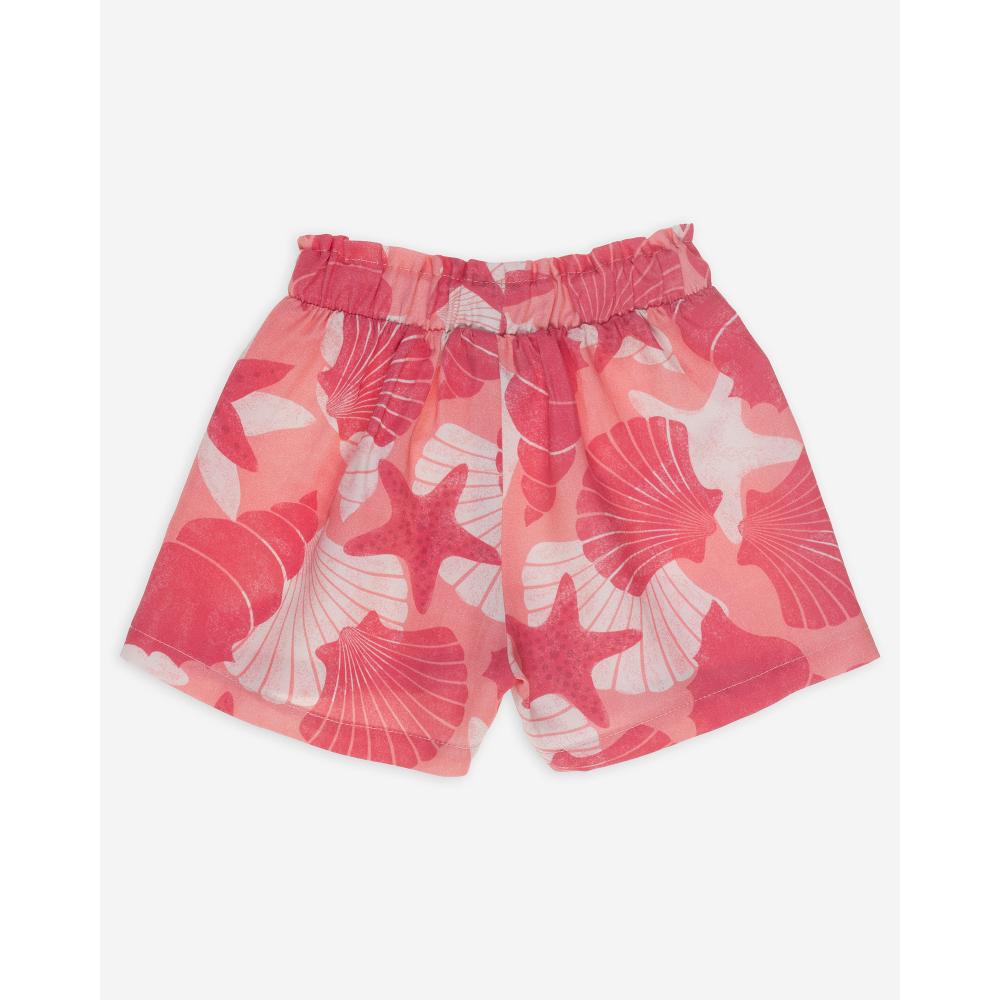 Pink printed short