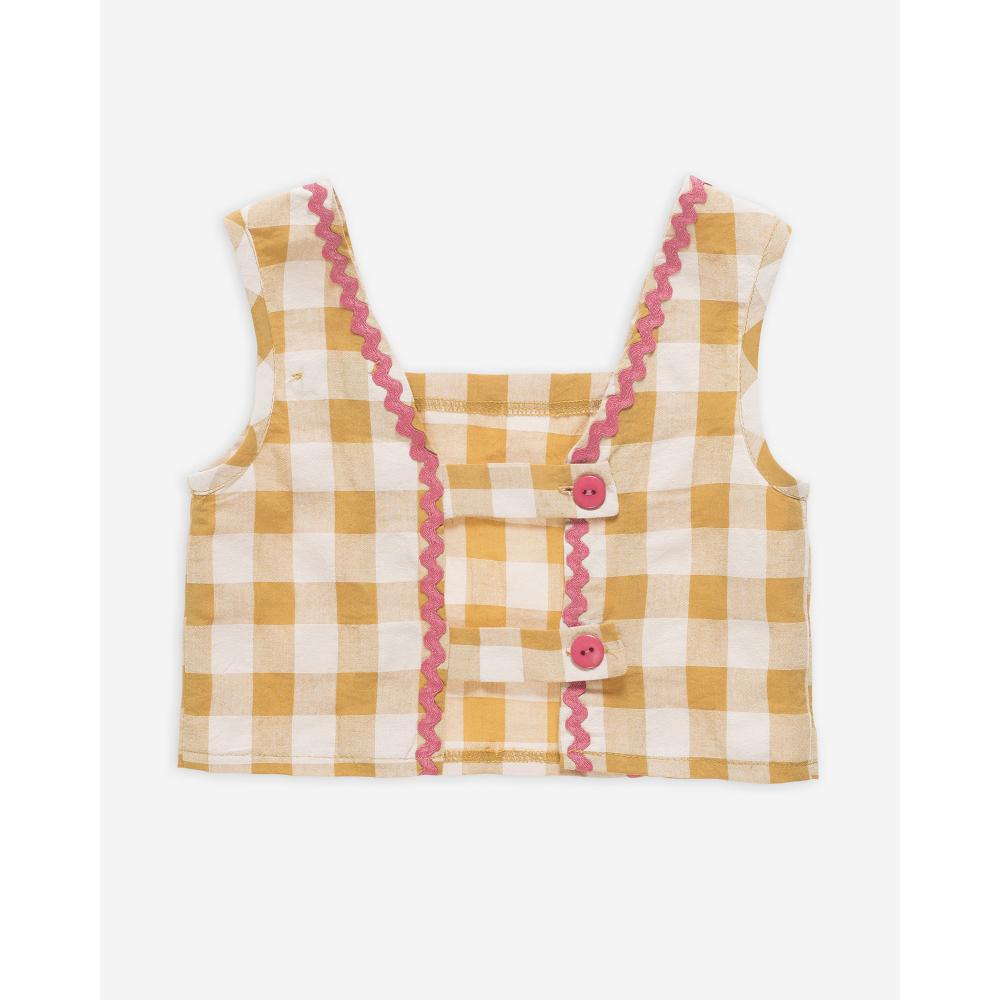 Checkered crop top