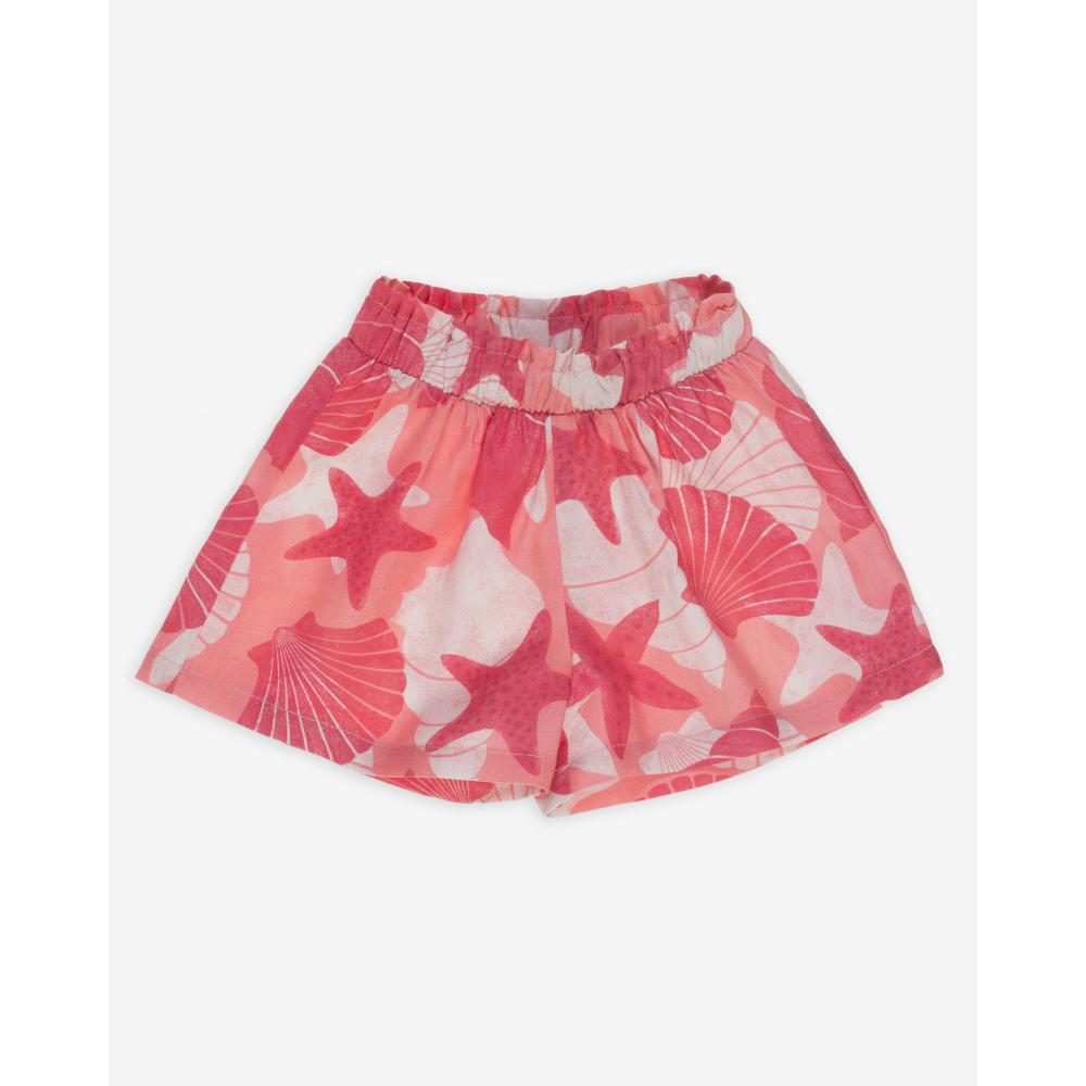 Pink printed short