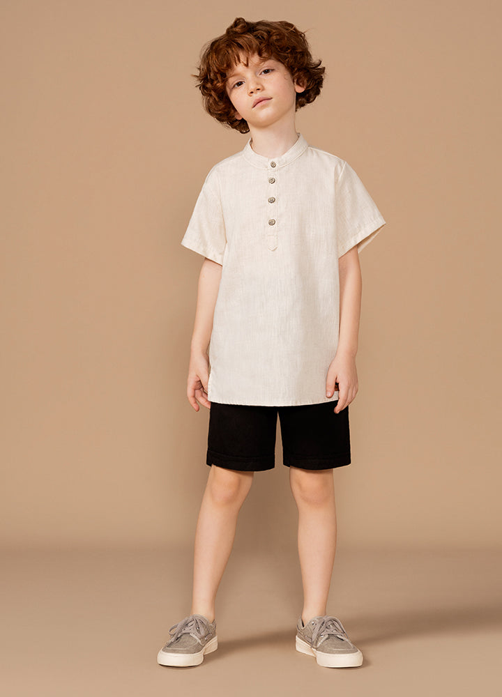 Linen short/shirt set