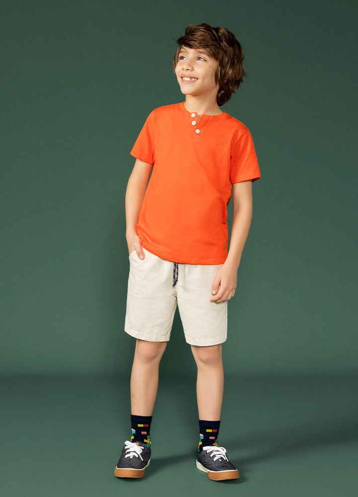 Orange short/T-shirt set