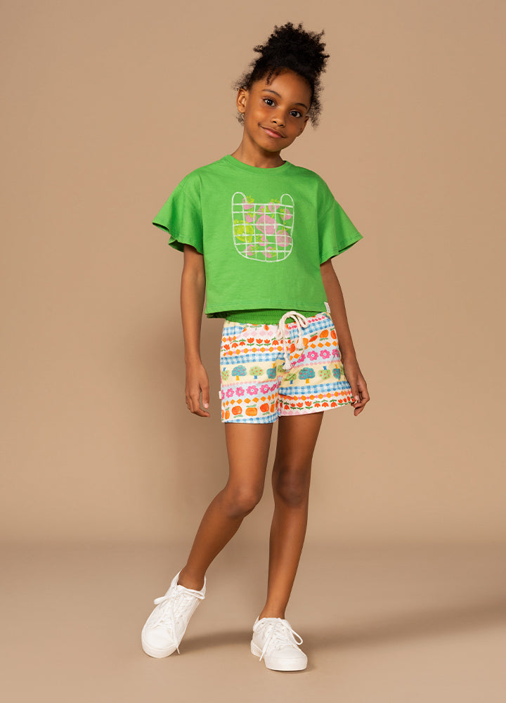 Colorful short/top set