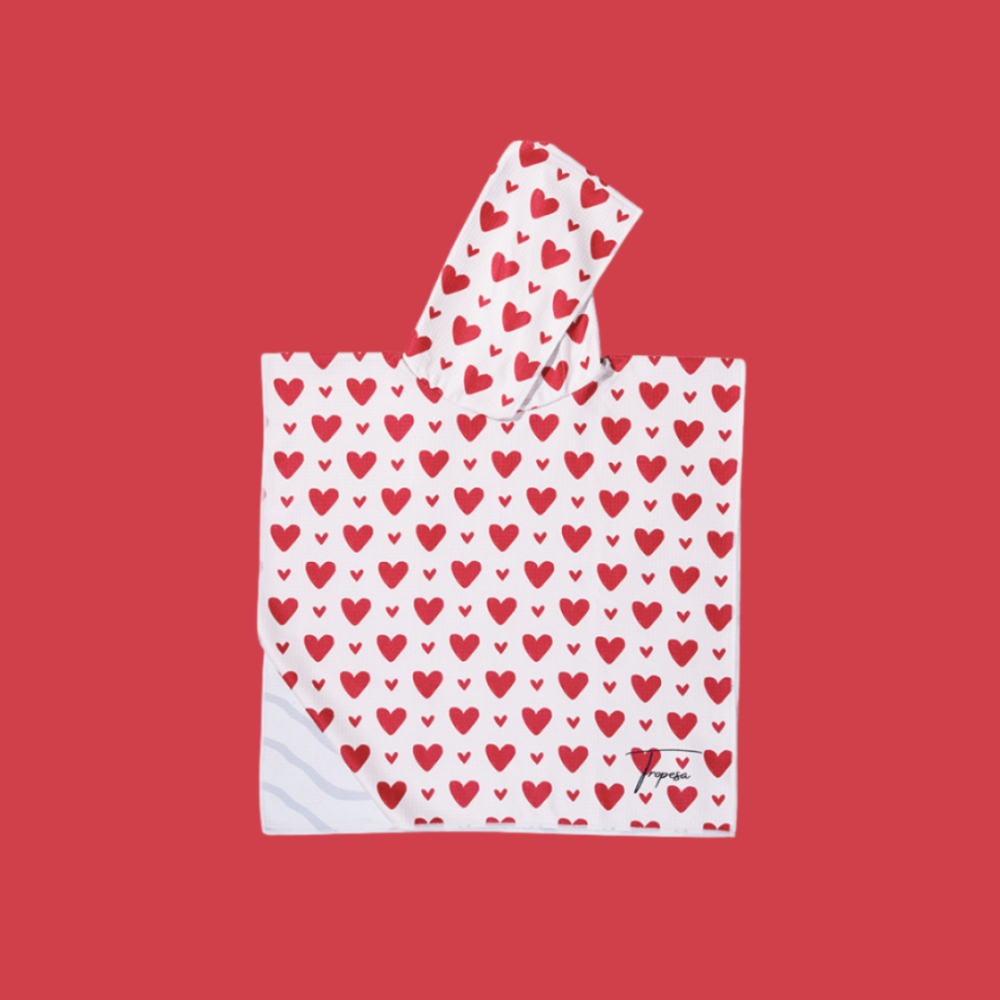 Hearts poncho