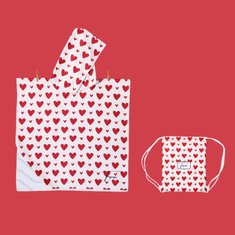 Hearts poncho