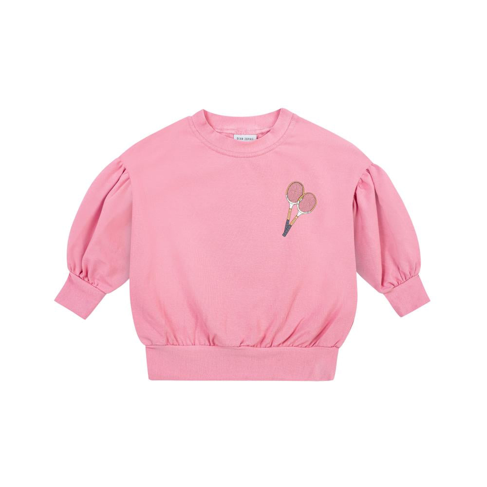 Tennis pink puff sweatshirt