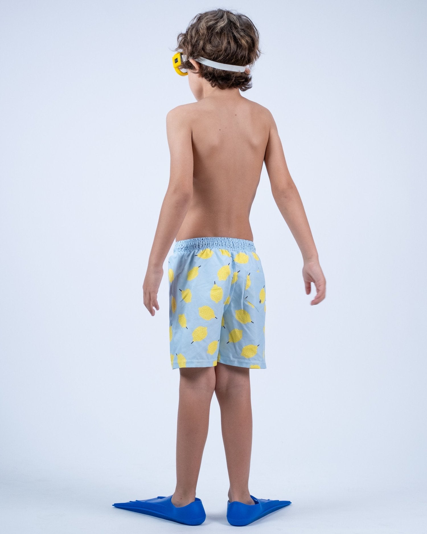 Lemon swim shorts