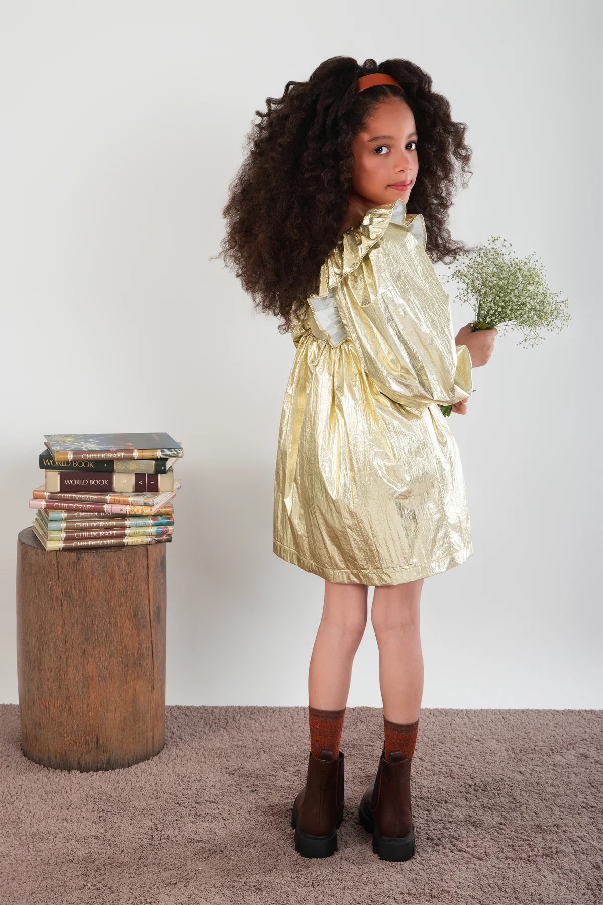 The Louise Foil Full Sleeves Dress