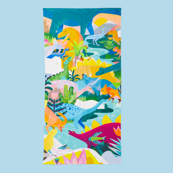 Dinosaur beach towel