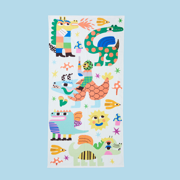 Dragon beach towel