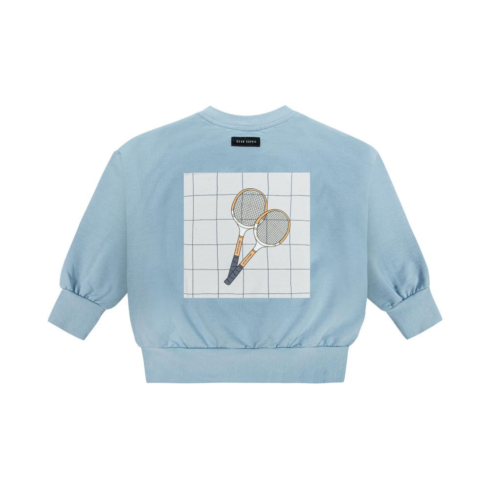 Tennis blue oversize sweatshirt