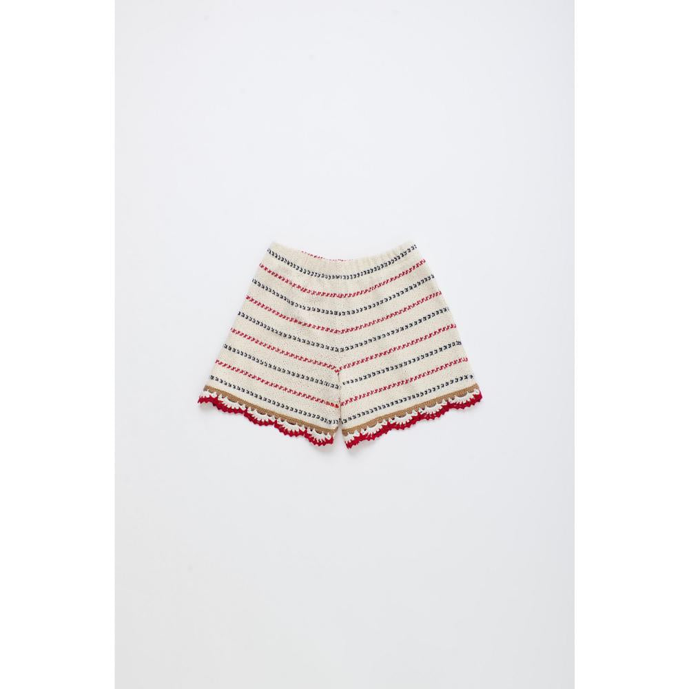 Short off white/red
