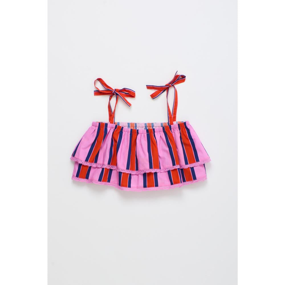 Ruffles stripes top