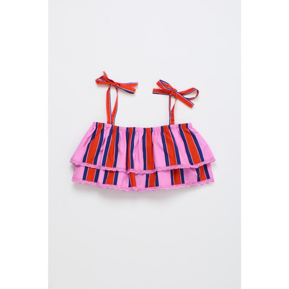 Ruffles stripes top