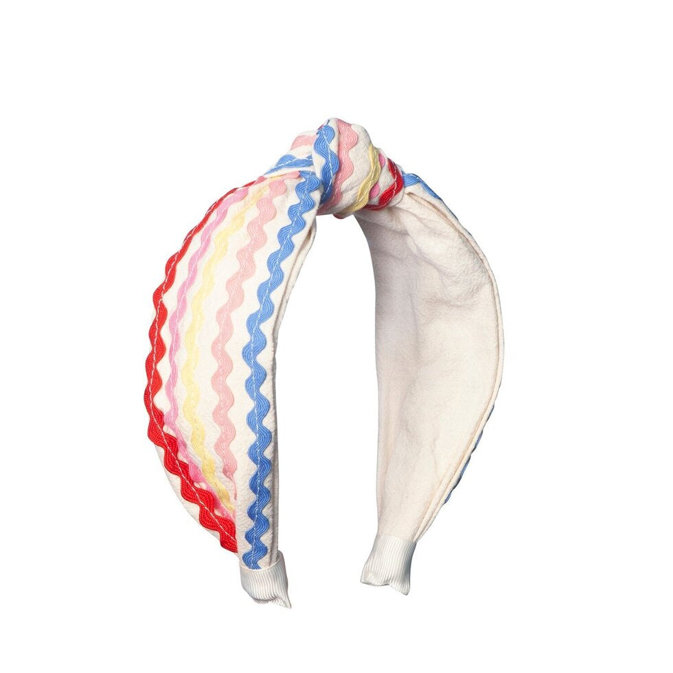 Ric Rac rainbow knotted headband