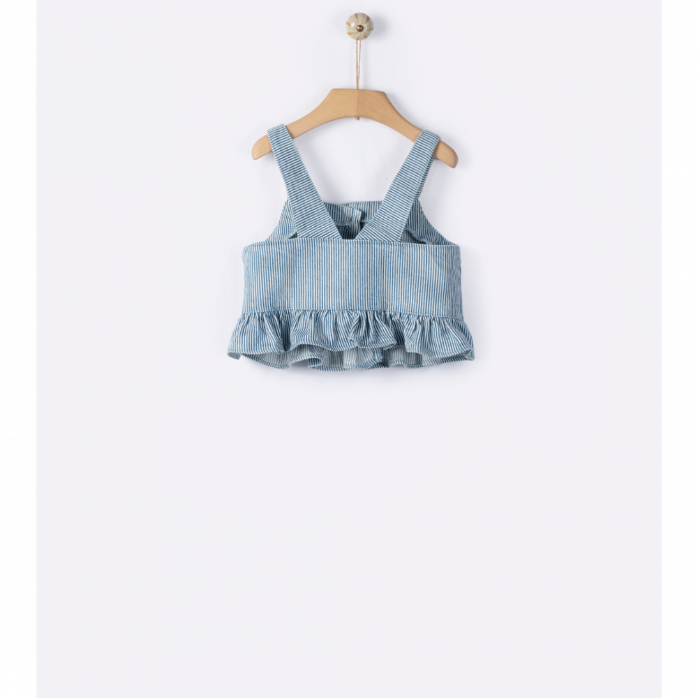 Selini denim stripe top