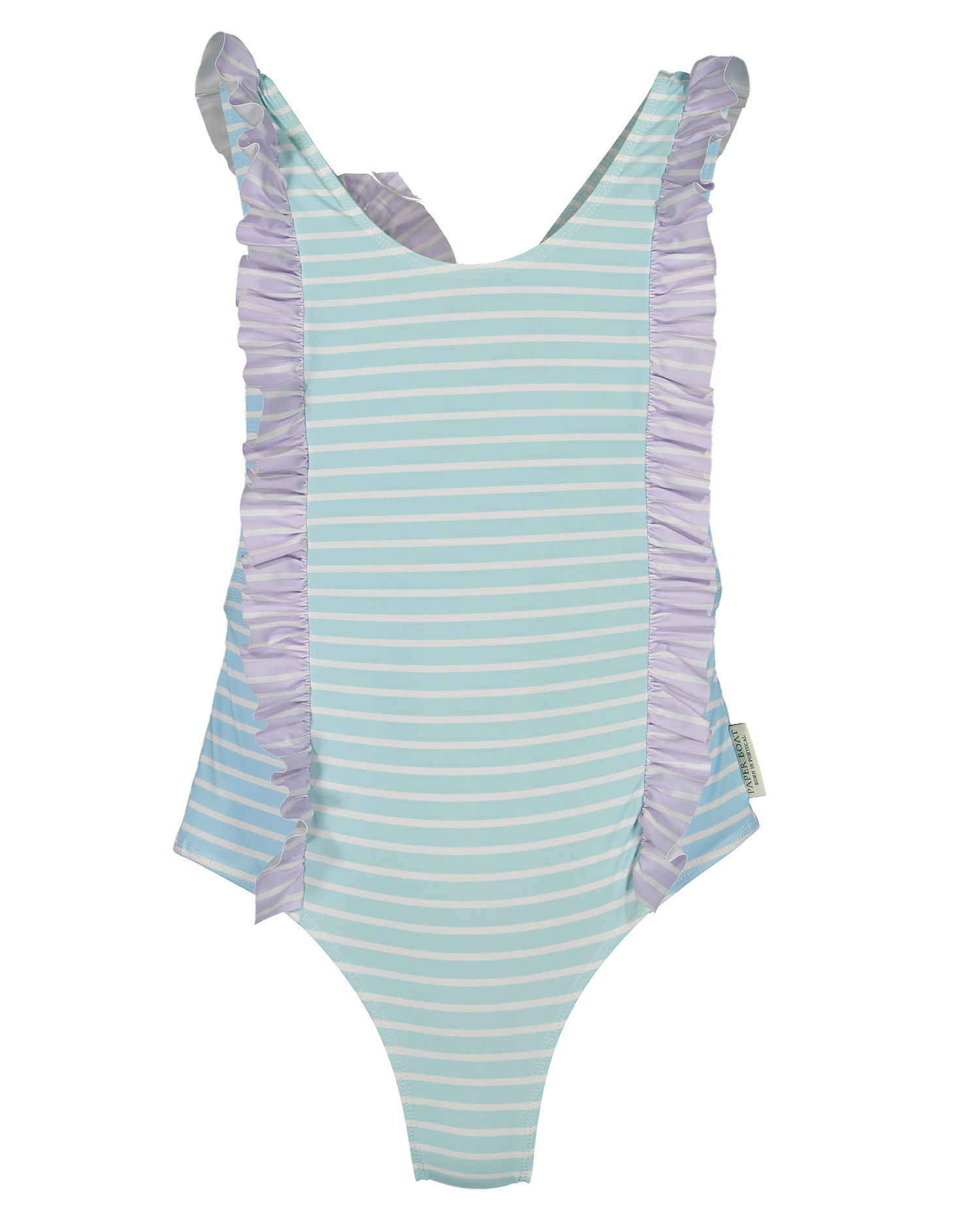 Pastel stripes swimsuit