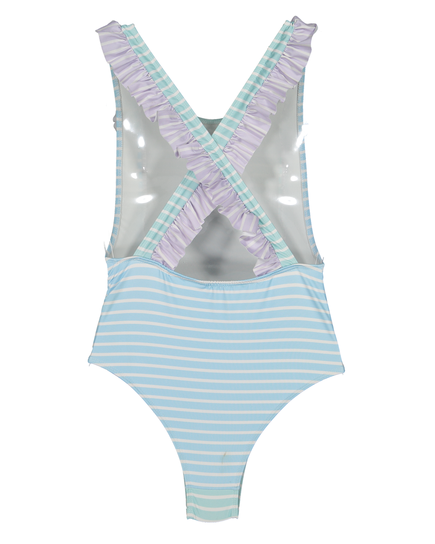 Pastel stripes swimsuit