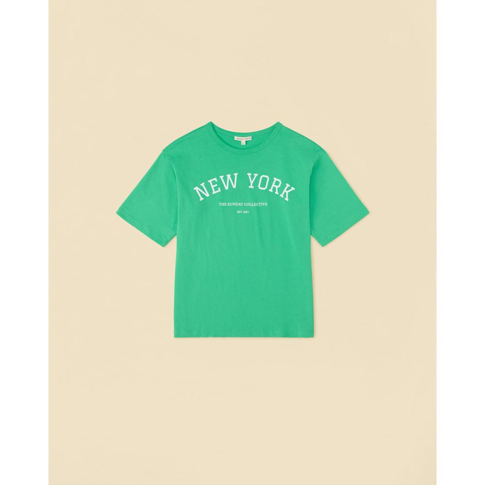 Organic Sunday Tee in Gramercy Green