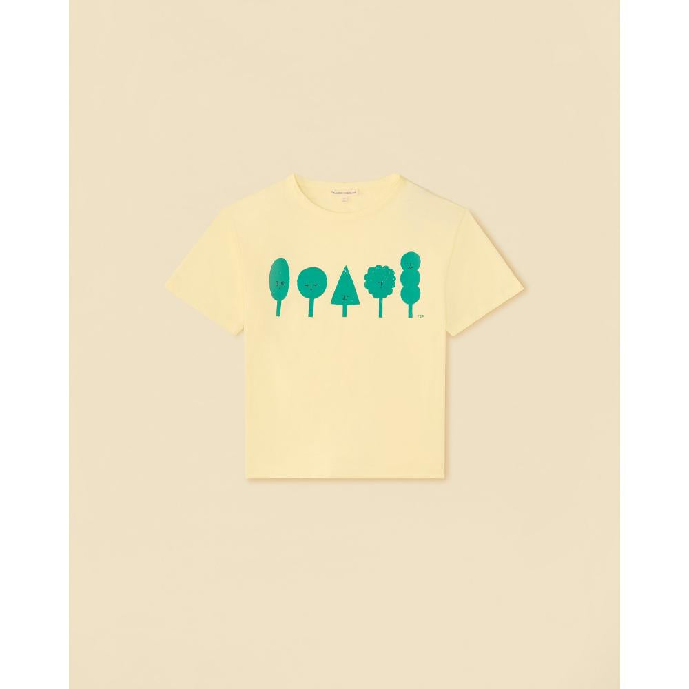 Organic Mineral Dye Weekend Tee in Forest Friends