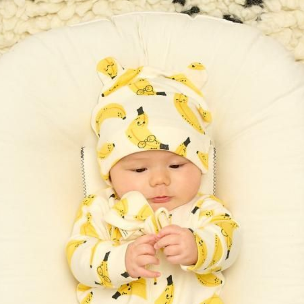 Banana baby hat 100% organic cotton