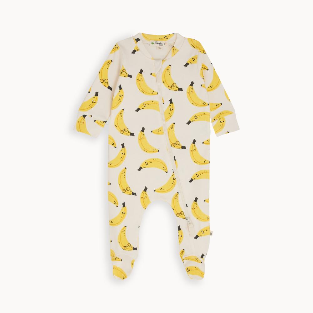 Banana Sleepsuit 100% organic cotton