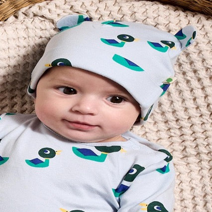 DUCKS baby hat 100% organic cotton