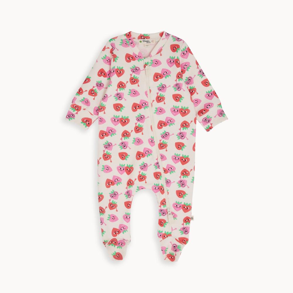 Berry Sleepsuit 100% organic cotton